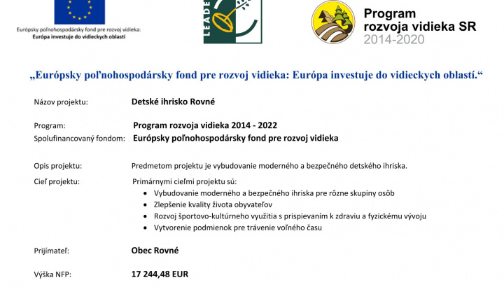 Aktuality / Európsky poľnohospodársky fond - foto