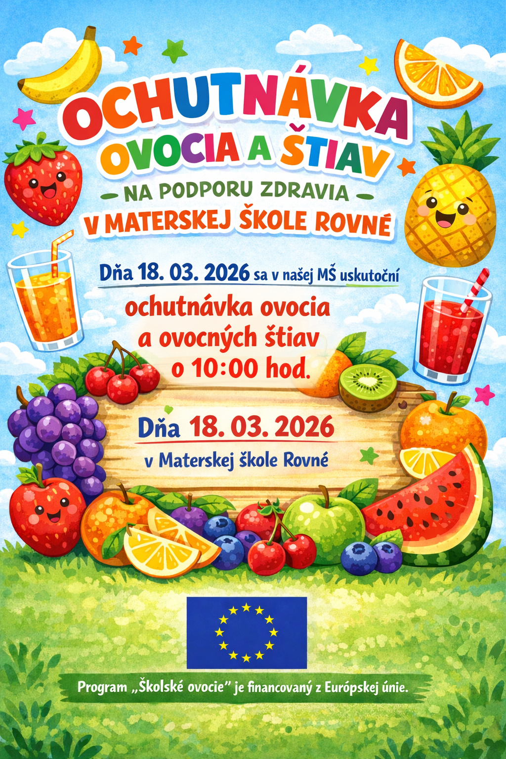 Ochutnávka ovocia a štiav