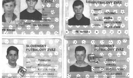 Reprezentanti TJ Družstevník Rovné 