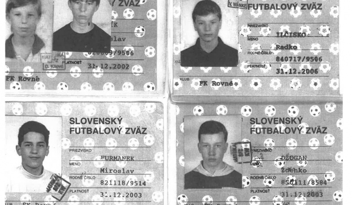 Reprezentanti TJ Družstevník Rovné