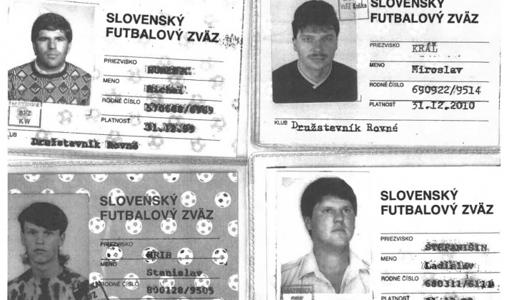 Reprezentanti TJ Družstevník Rovné