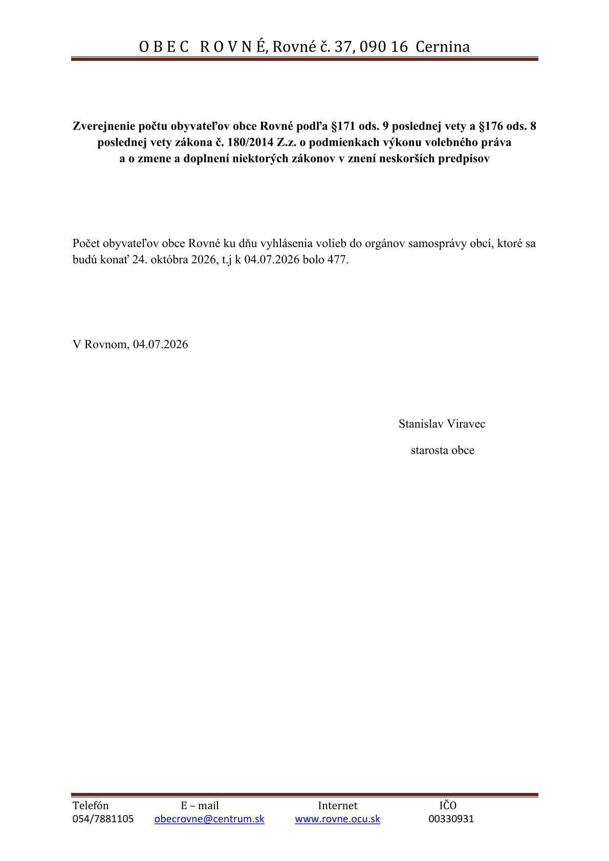 počet obyvateľv