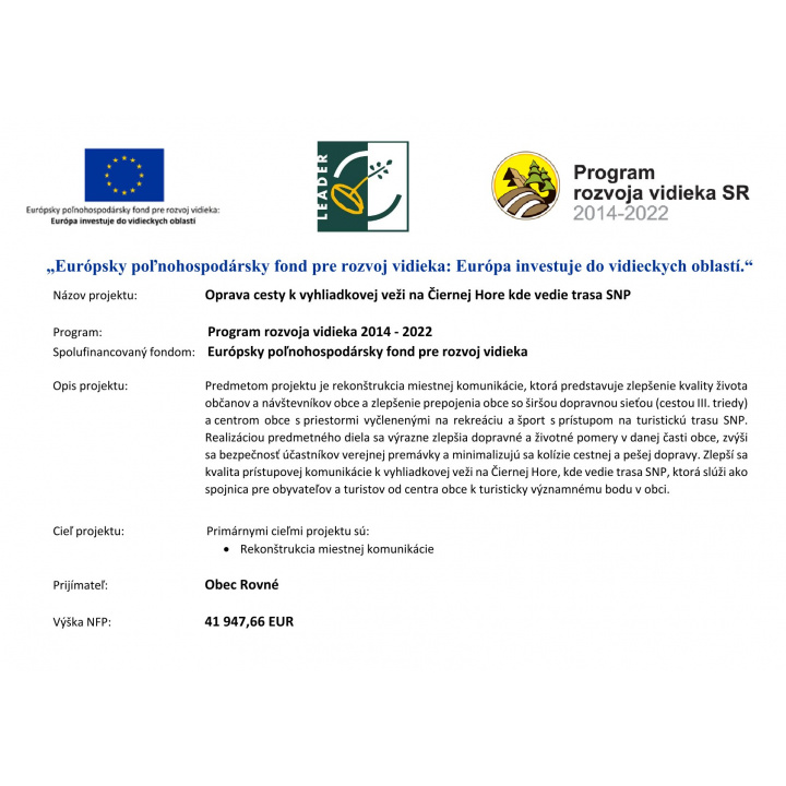 Európa investuje do vidieckych oblastí 